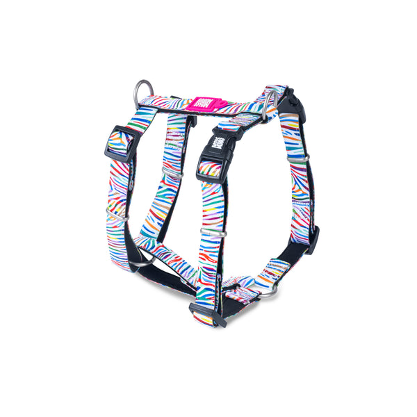 Buying Dog harness MOLLY, with flowers pattern, mint, rose and pink, dogs, accessories, harness, artificial leather, plants, stylish, nature, green