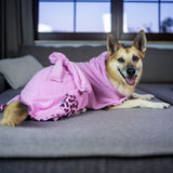 Hundebademantel - ORIGINAL Leopard Pink