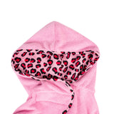 Hundebademantel - ORIGINAL Leopard Pink